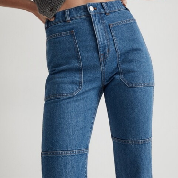 Madewell The '90s Straight Utility Jean In Fenwood Wash - Picture 3 of 11